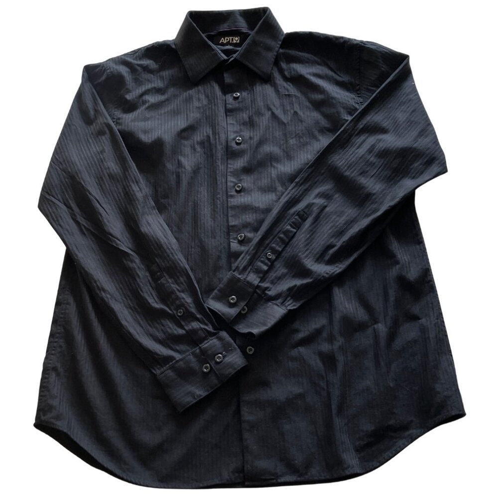 Bundle Of 4 Apt. 9 Men’s Button-Up Shirts Black, … - image 4